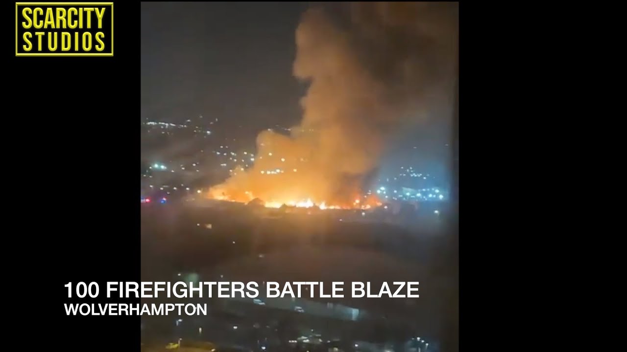 Wolverhampton factories burn as 100 firefighters battle blaze & neighbours evacuated