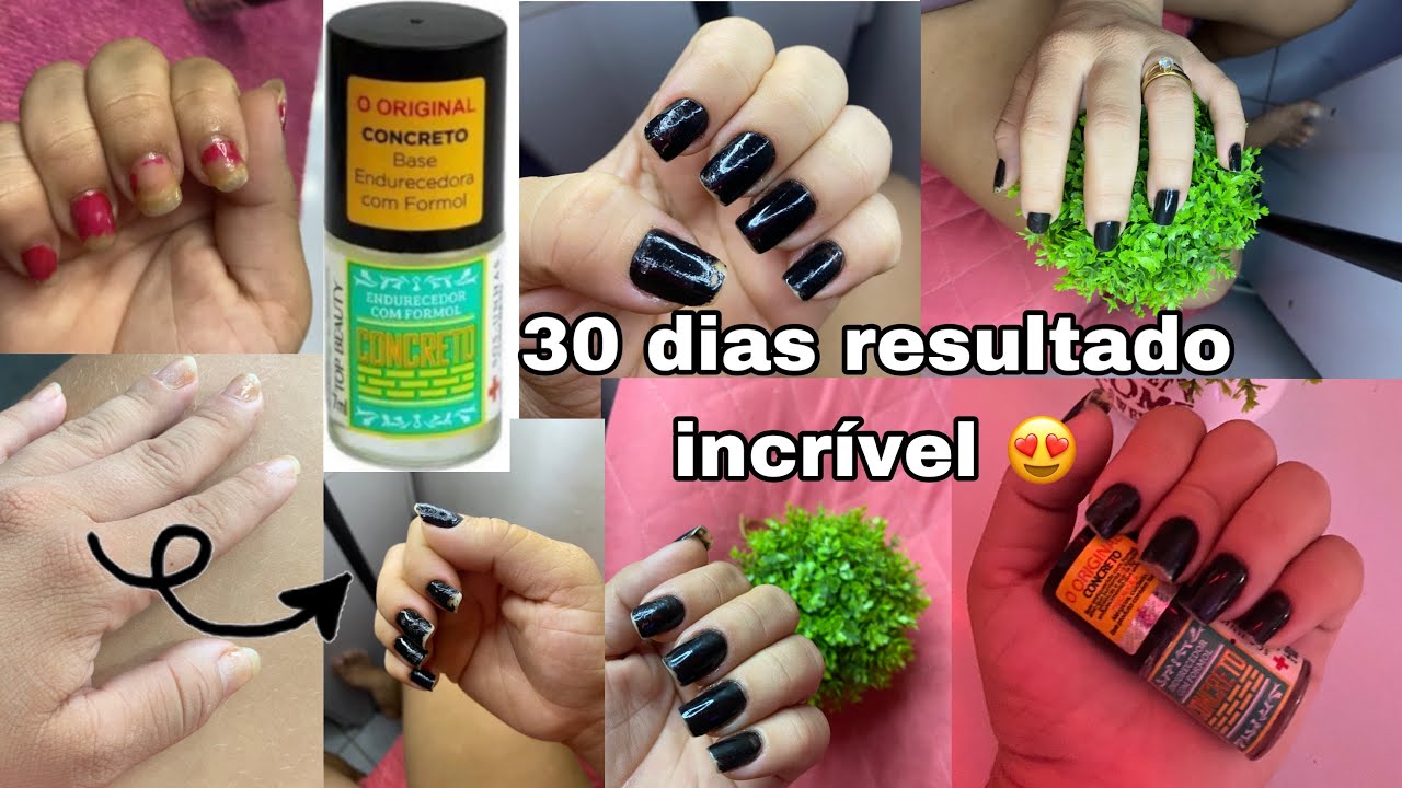 Resultado de um mês usando a base de concreto com formol 🥹😍😍