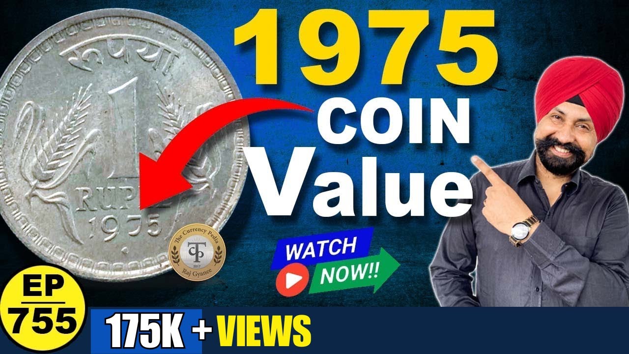 One Rupee *1975* Coin Value #tcpep755