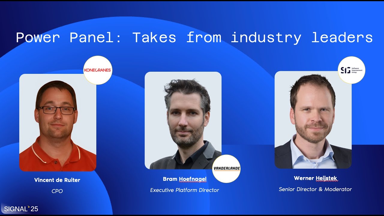 SIGNAL' 25 | Panel: Embracing software quality as a mindset | Konecranes and Vanderlande
