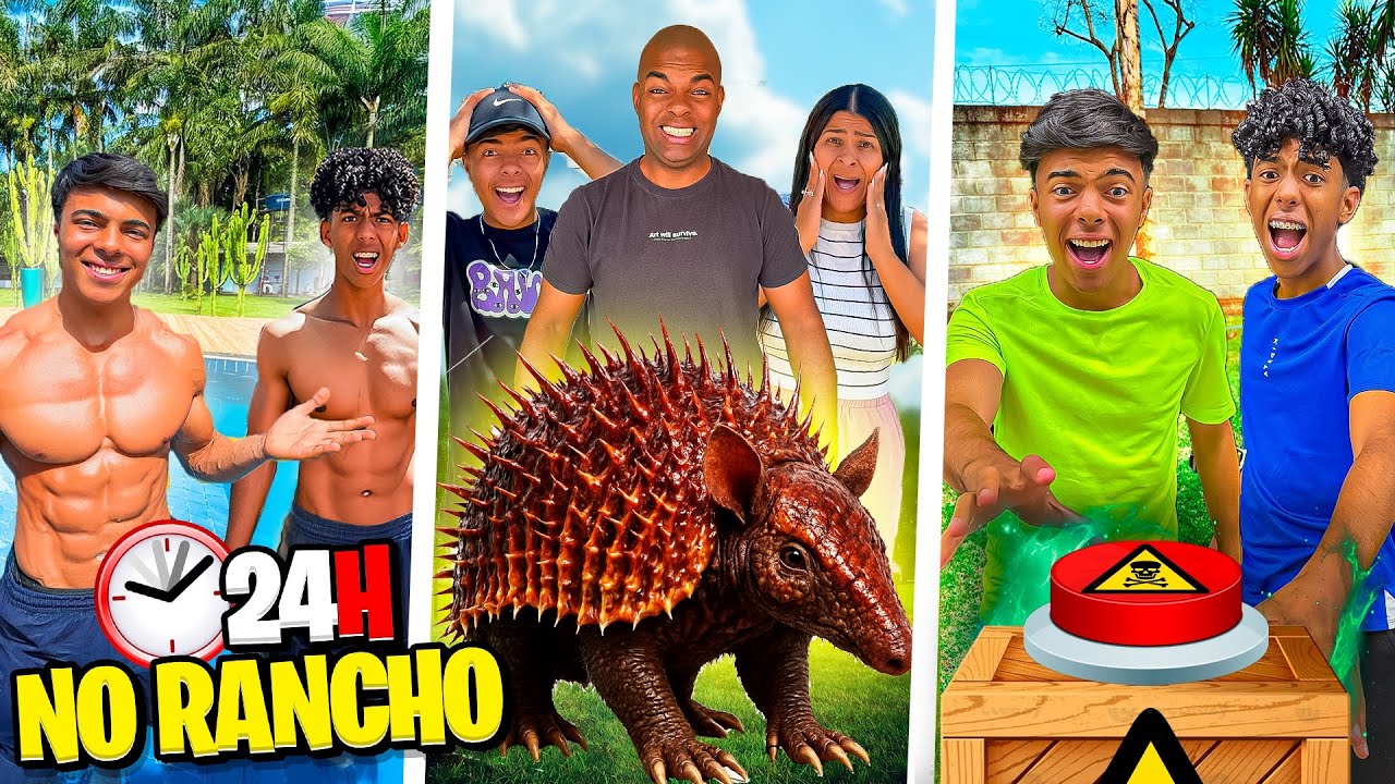 UM TATU GIGANTE/ UM CAVALO 🐎/ E muitas aventuras no Rancho Mendes 😃😂