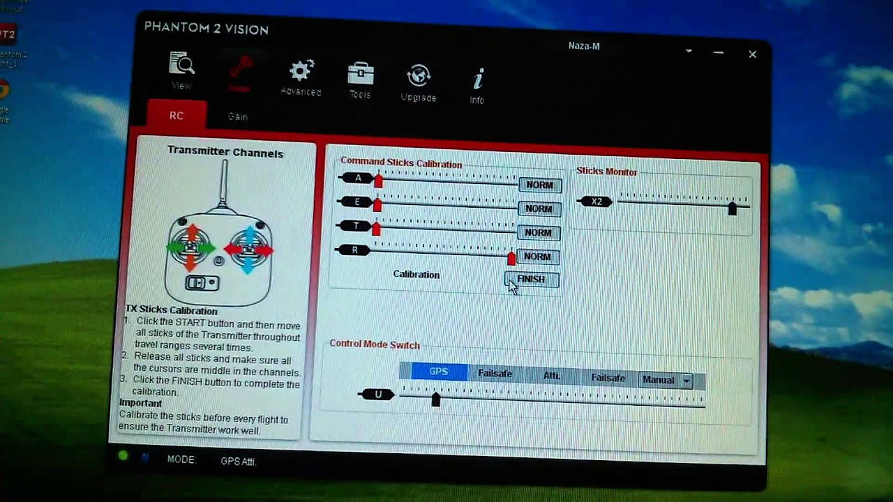 How to update firmware on the DJI Phantom 2, Vision, Plus + version 2.0