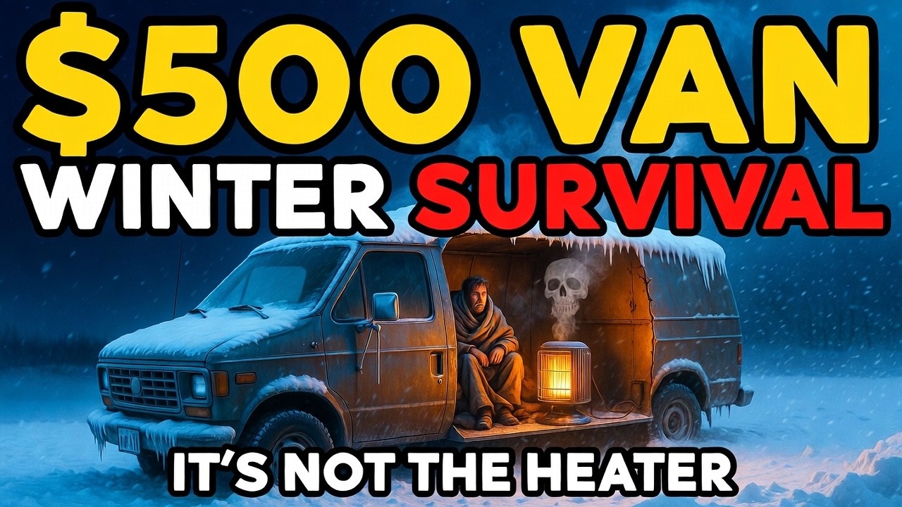 How Homeless People Turn A $500 Van Into A Winter Survival Home