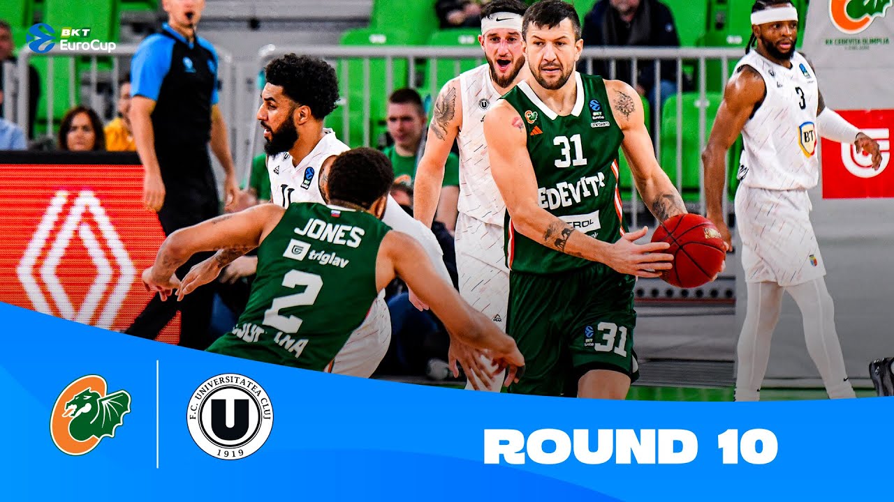 Cedevita prevailes in a RUN & GUN match with Cluj! | Round 10 Highlights | 2024-25 BKT EuroCup
