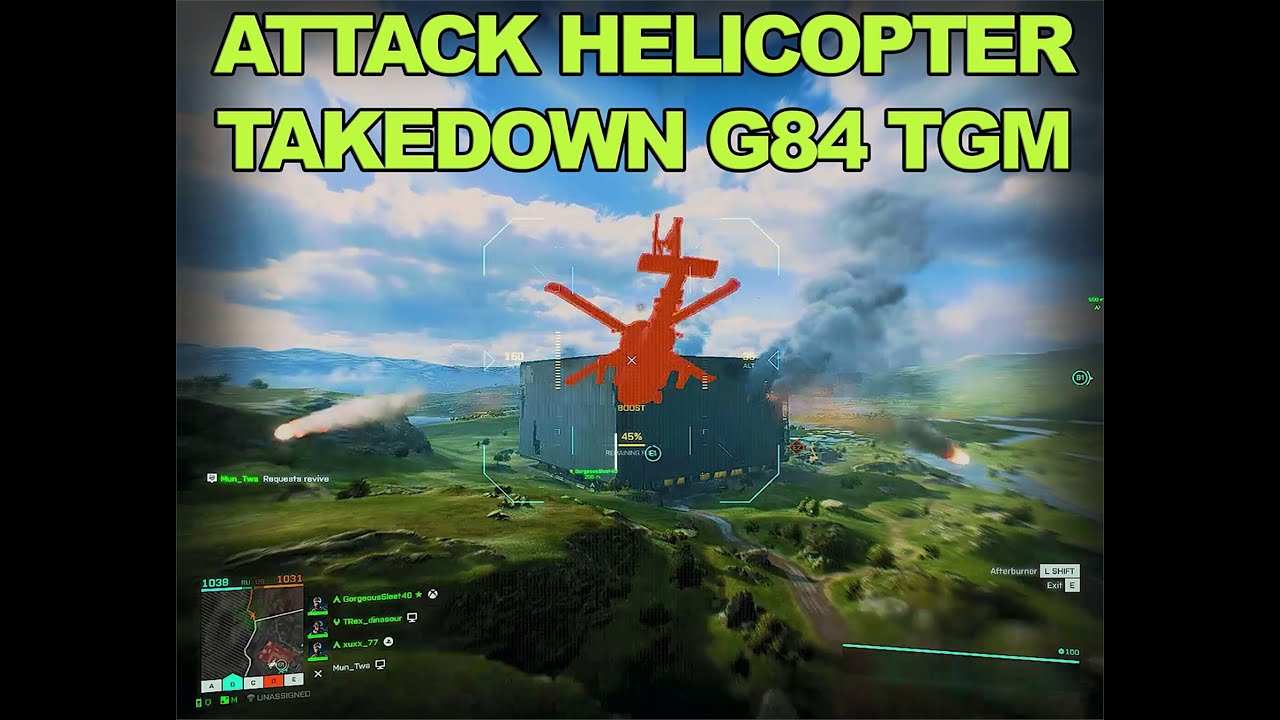 Battlefield 2042: Attack Helicopter Destruction With G84 TGM