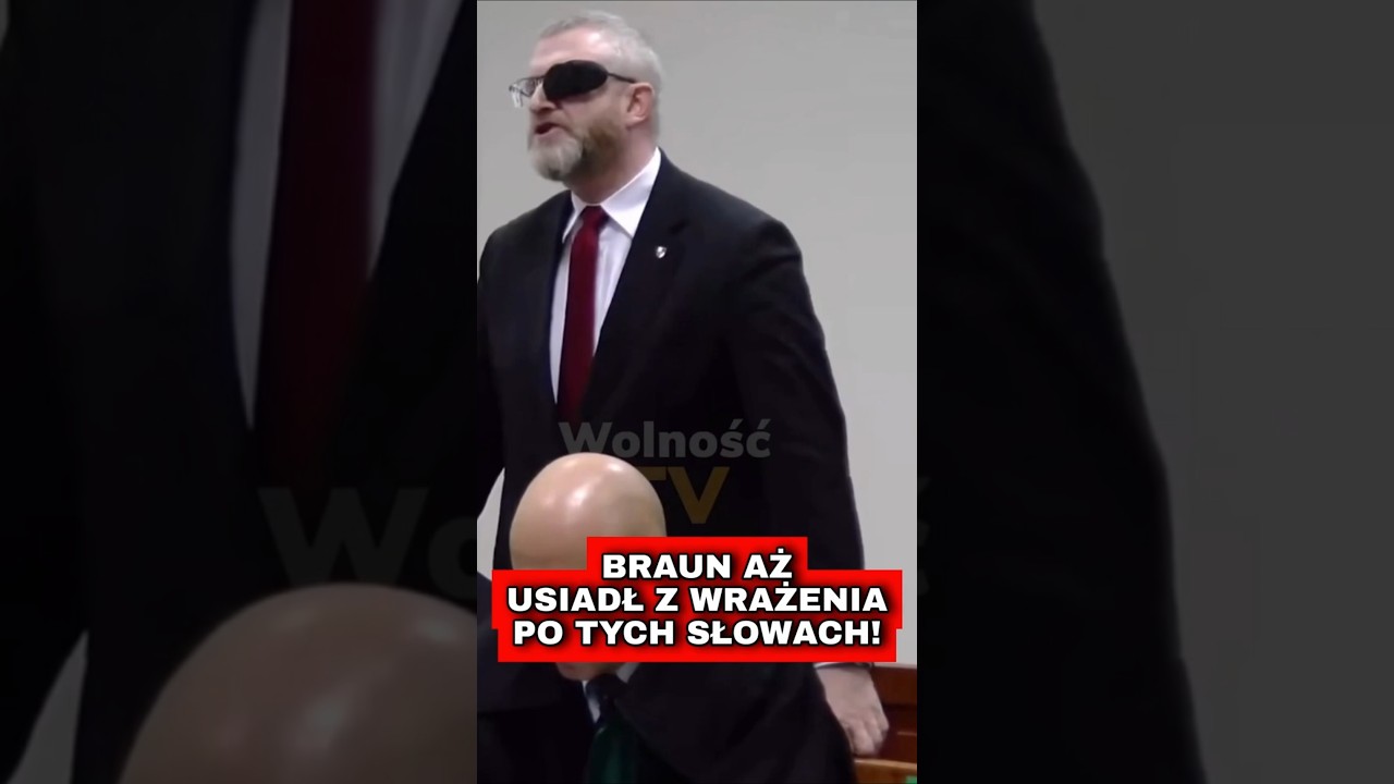 BRAUN AŻ USIADŁ Z WRAŻENIA PO TYCH SŁOWACH!