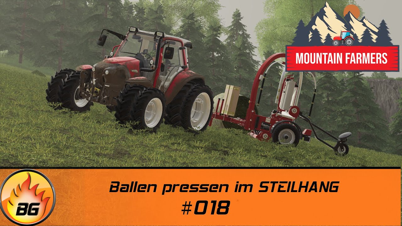 LS19 - Mountain Farmers #018 | Ballen pressen im STEILHANG | FS19 | Let's Play [HD]