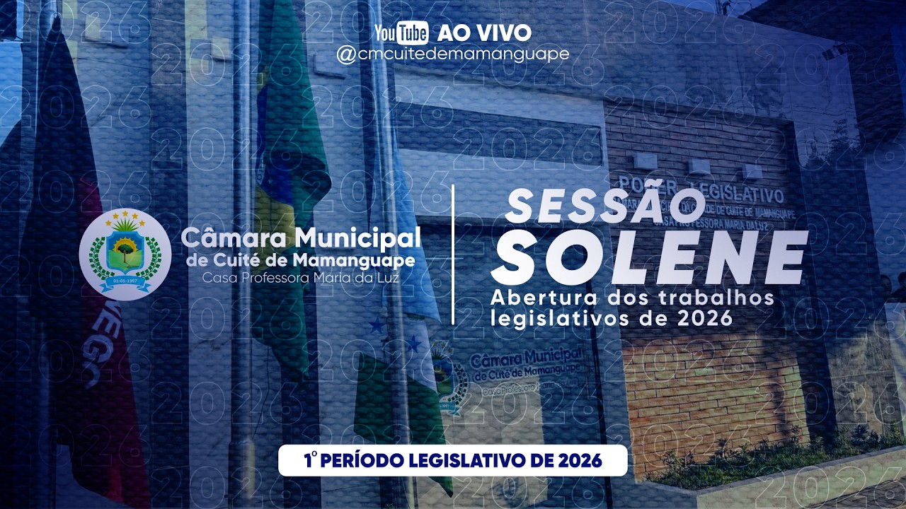 SESSÃO SOLENE | ABERTURA DOS TRABALHOS LEGISLATIVOS DE 2026