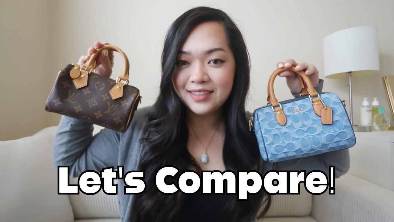 Louis Vuitton Nano Speedy vs Coach Mini Rowan Comparison