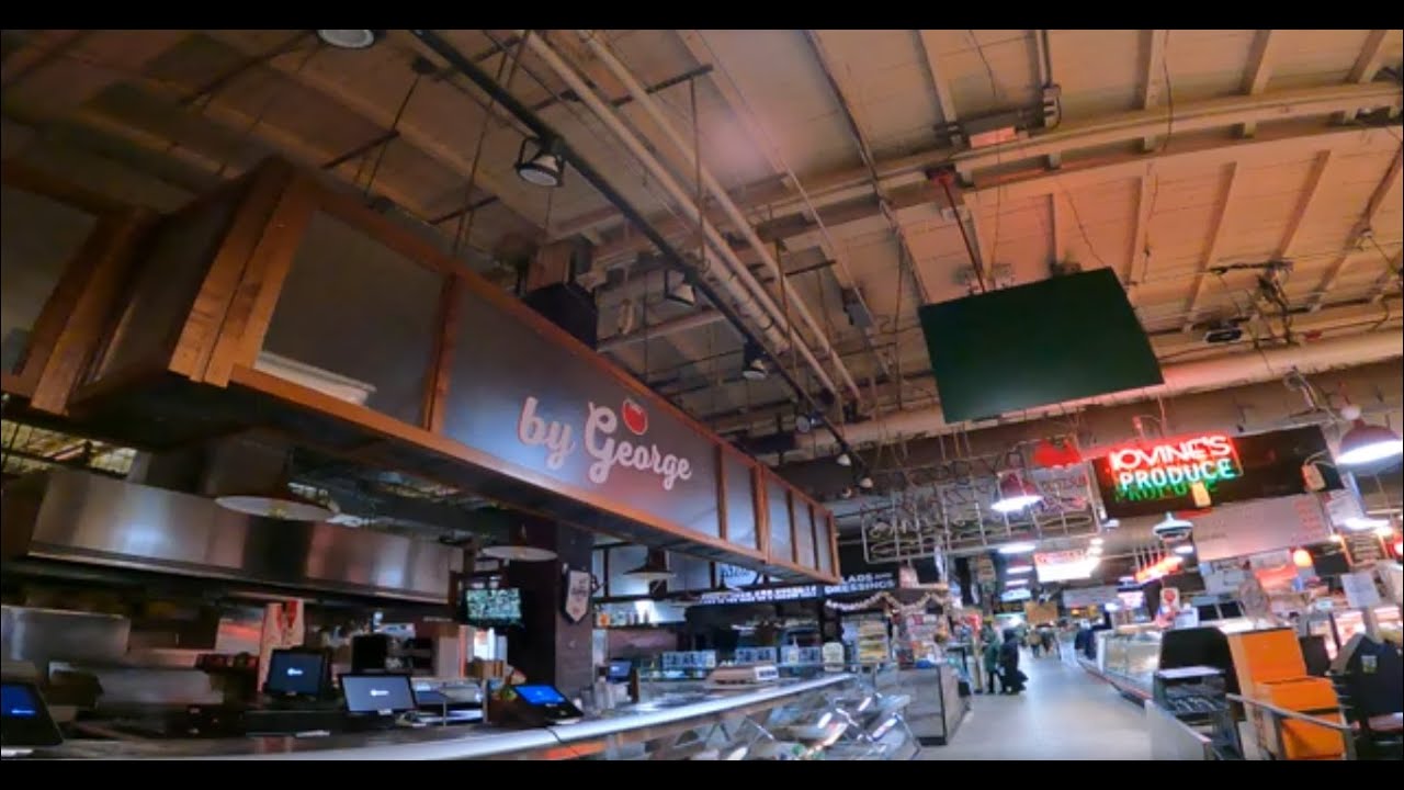 READING TERMINAL MARKET at Opening on a Sunday Before the Car Show in Nearby Convention Center
