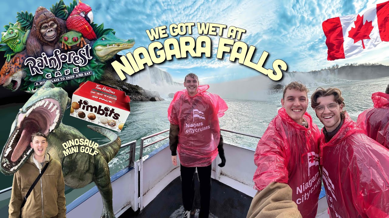 WE WENT TO NIAGRA FALLS! BUCKET LIST TICKED ✅ WE GOT SOAKED! BOAT TOUR, RAINFOREST CAFE, MCDONALDS!