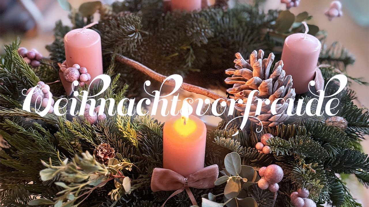 【暗い冬が少し華やぐオーストリアの暮らし】🎄我が家の１２月の準備｜🌿サンドナーさんでクリスマスリース作り｜🎹夫婦で遊び弾き｜🎅リンツ中央市場のクリスマスマーケット