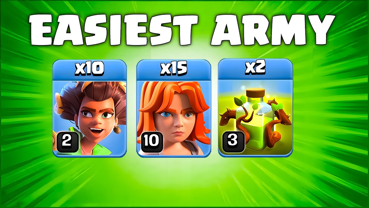 Town Hall 15 Root Riders Valkyrie attack Strategy with Overgrowth spell | Clash of Clans