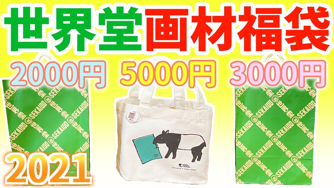 【2021】世界堂福袋３種類買ってみた結果!!!【開封動画】