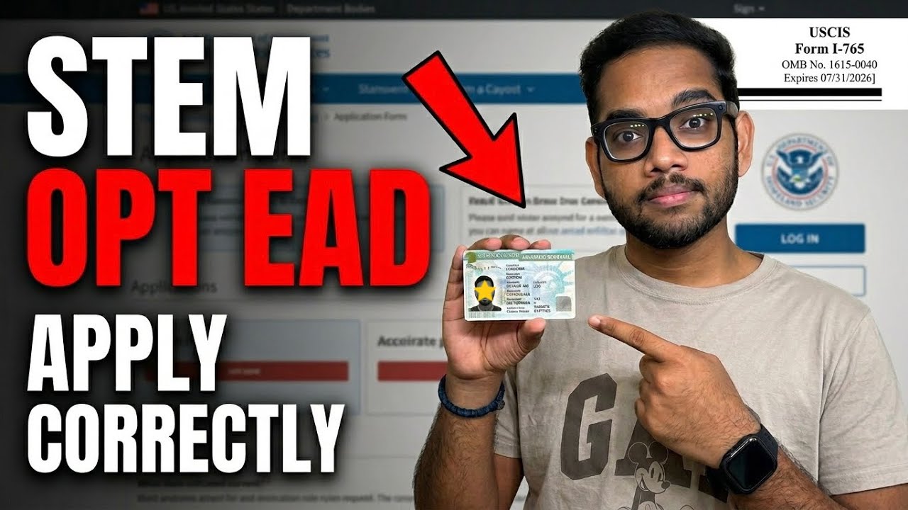 How to Apply for STEM OPT EAD with USCIS | Form I-765 | Step by Step Guide 2026