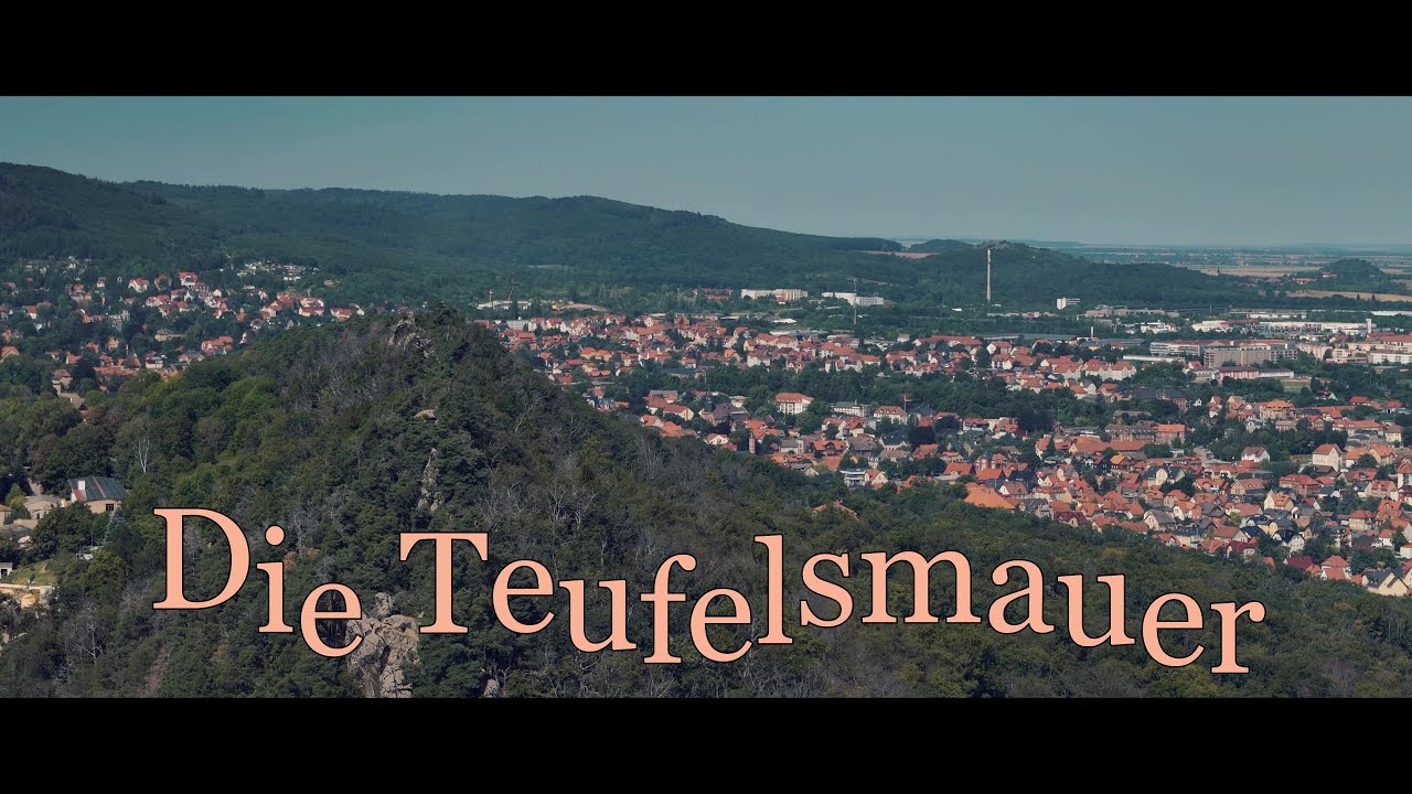 Die Teufelsmauer bei Blankenburg /Harz Drohnenaufnahme
