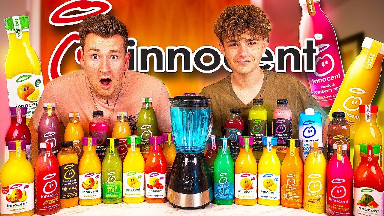BROTHERS TASTE AND BLEND EVERY FLAVOUR OF INNOCENT DRINKS