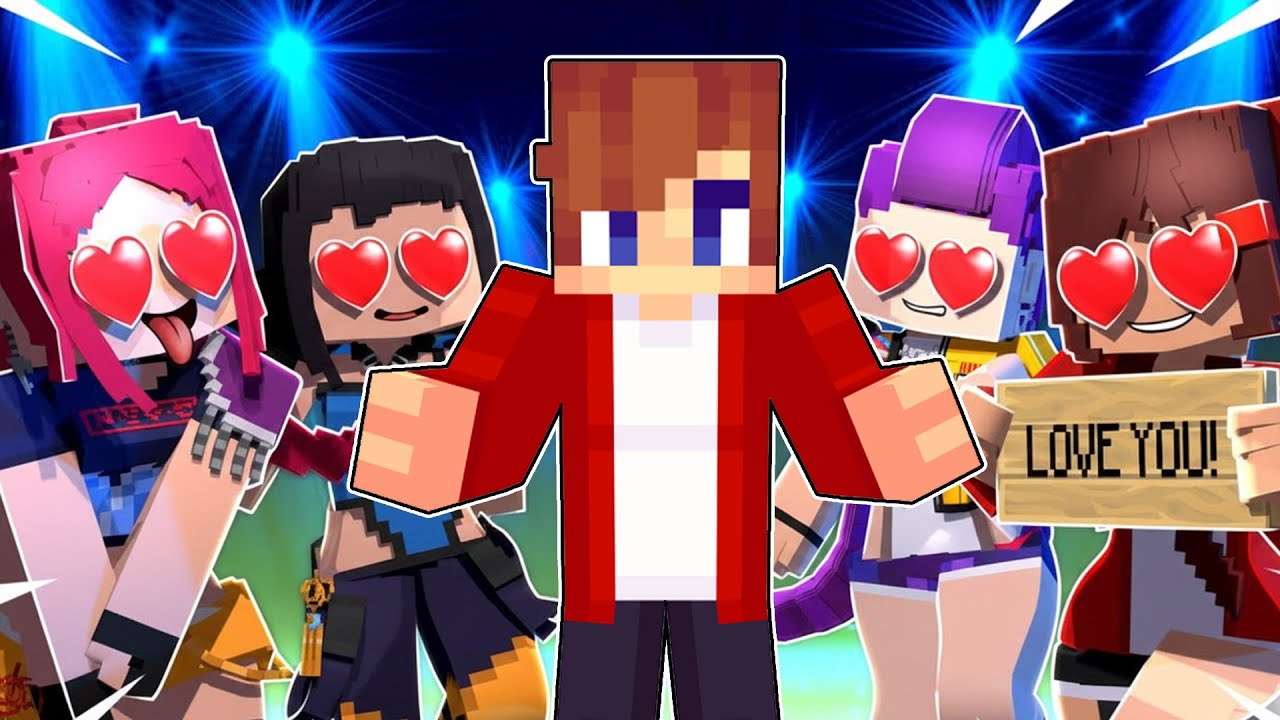 Minecraft, But Deeek Has CRAZY KPOP DEMON HUNTERS Fan Girls!