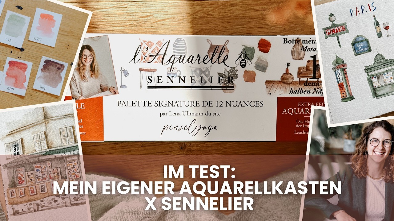 Mischtest: Mein Aquarellkasten mit Sennelier im Härtetest
