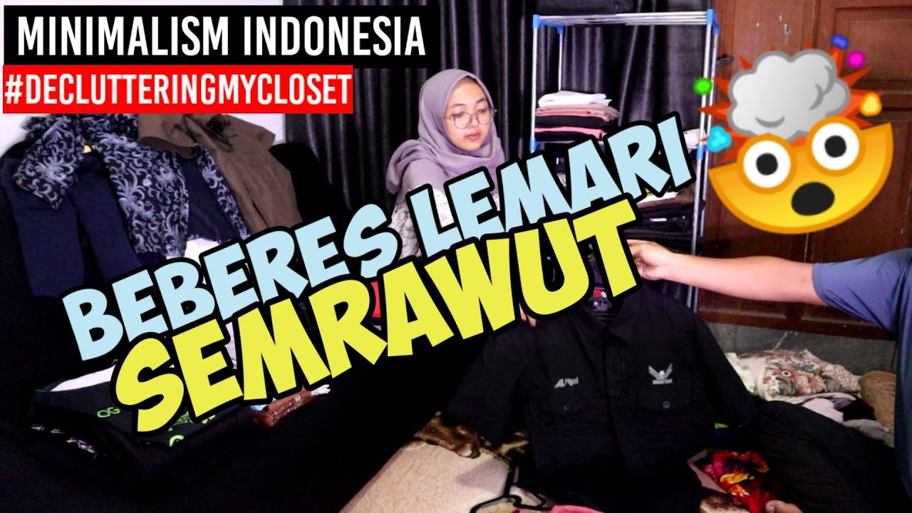 Decluttering My Closet | Beberes Lemari | Cleaning Motivation | Minimalism Indonesia