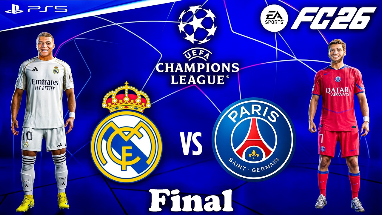 FC 26 - Real Madrid vs. PSG Ft. Mbappe, Dembele, | UEFA Champions League Final | PS5 [4K60]