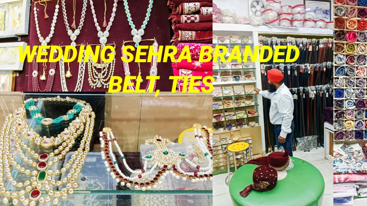 KALGI , BRIDAL SET ,MENS TIES , WEDDING SEHRA, BRANDED BELT WHOLESALE PRICE SHOP IN AMRITSAR #viral 