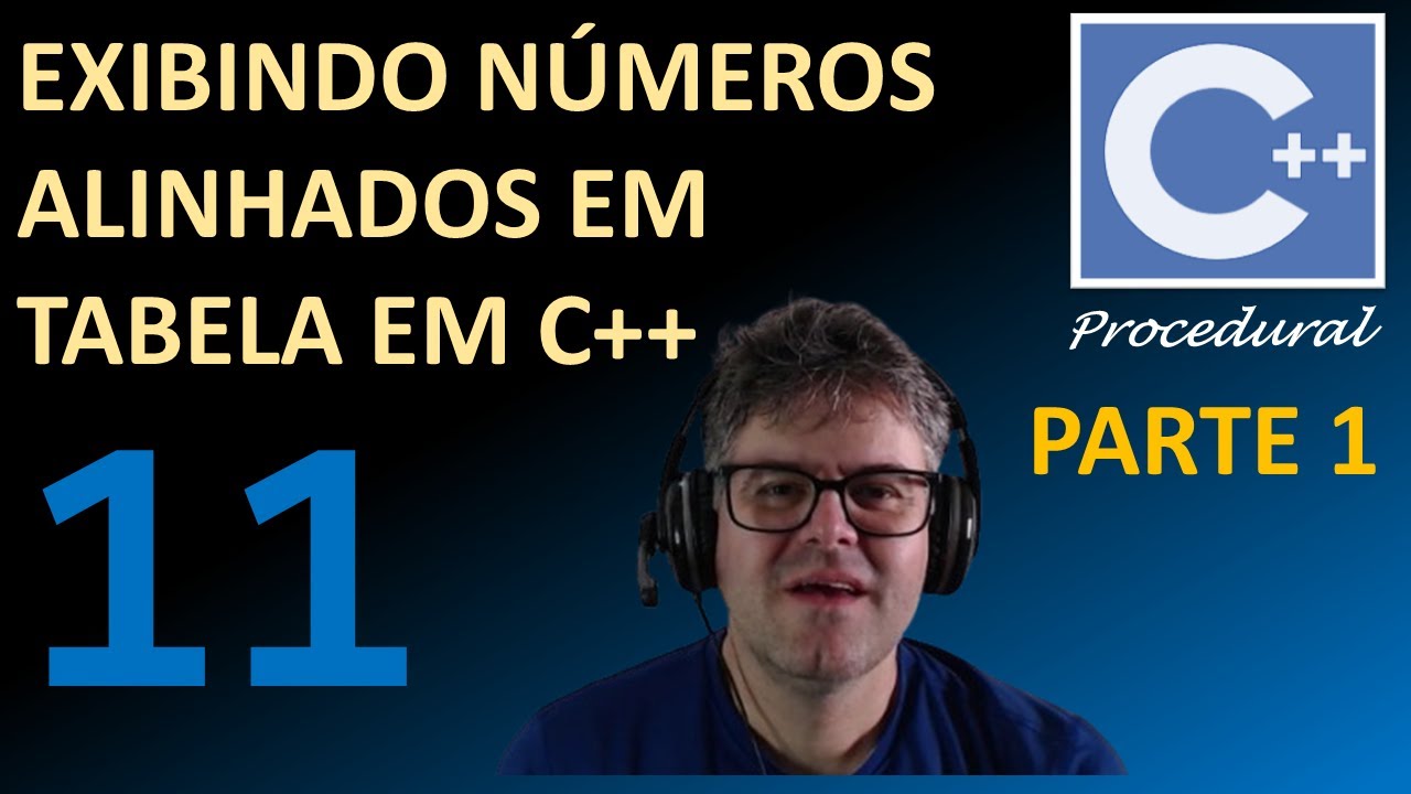 Exibindo números alinhados em C++ com tabulação (\t) e o manipulador std::setw - Parte 1
