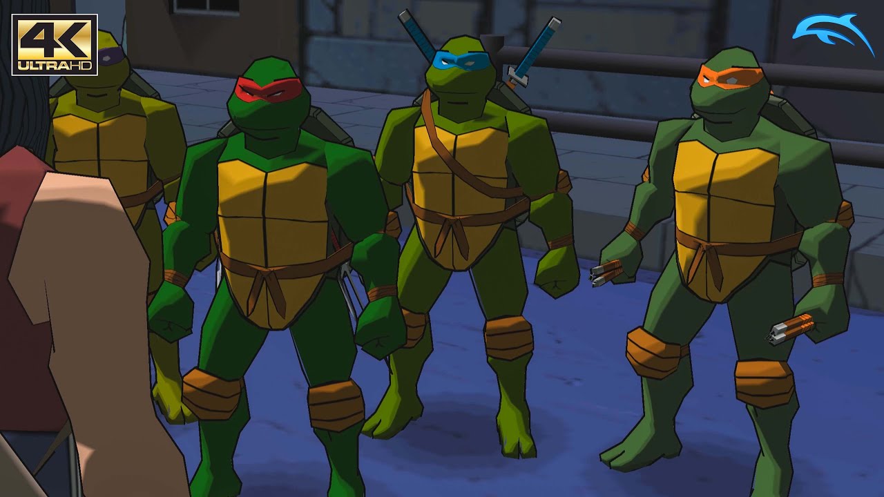 Teenage Mutant Ninja Turtles - Gamecube Gameplay 4K 2160p (DOLPHIN)