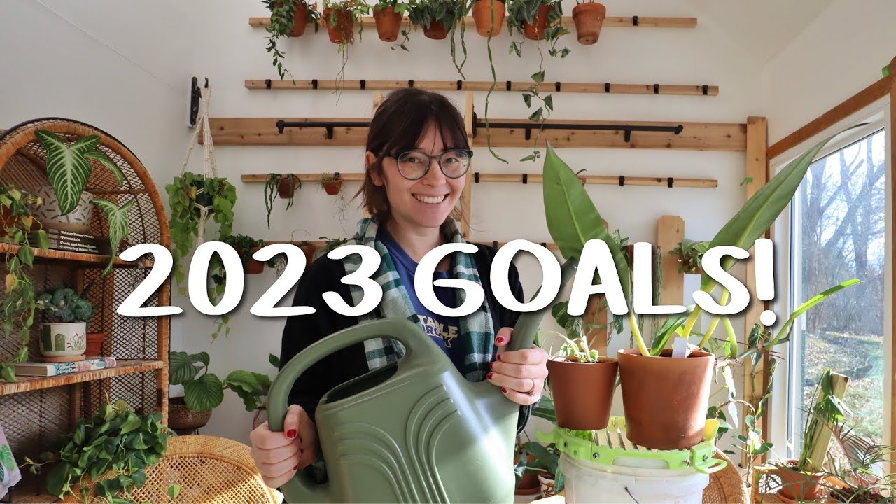 My Plant Goals for 2023!! | chat goals and water with me
