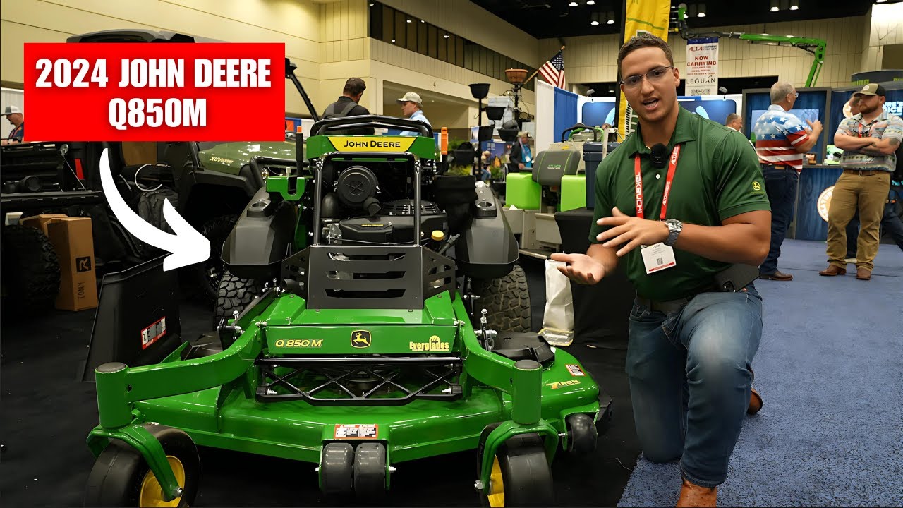 Новая газонокосилка John Deere Q850M с вертикальным креплением | Характеристики и обслуживание