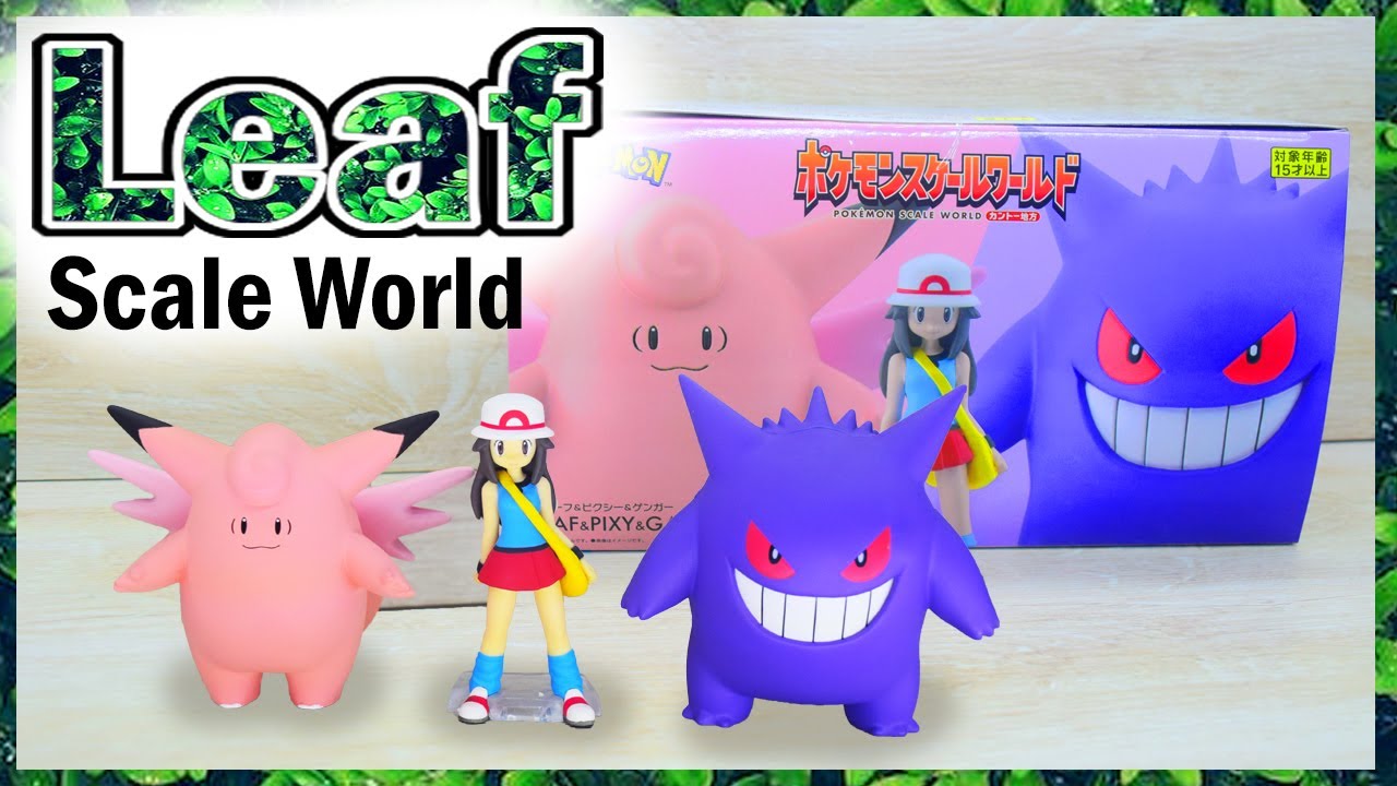 Unboxing Scale World Leaf, Gengar, Clefable / Pokémon figures / pokémon /pokemon collection