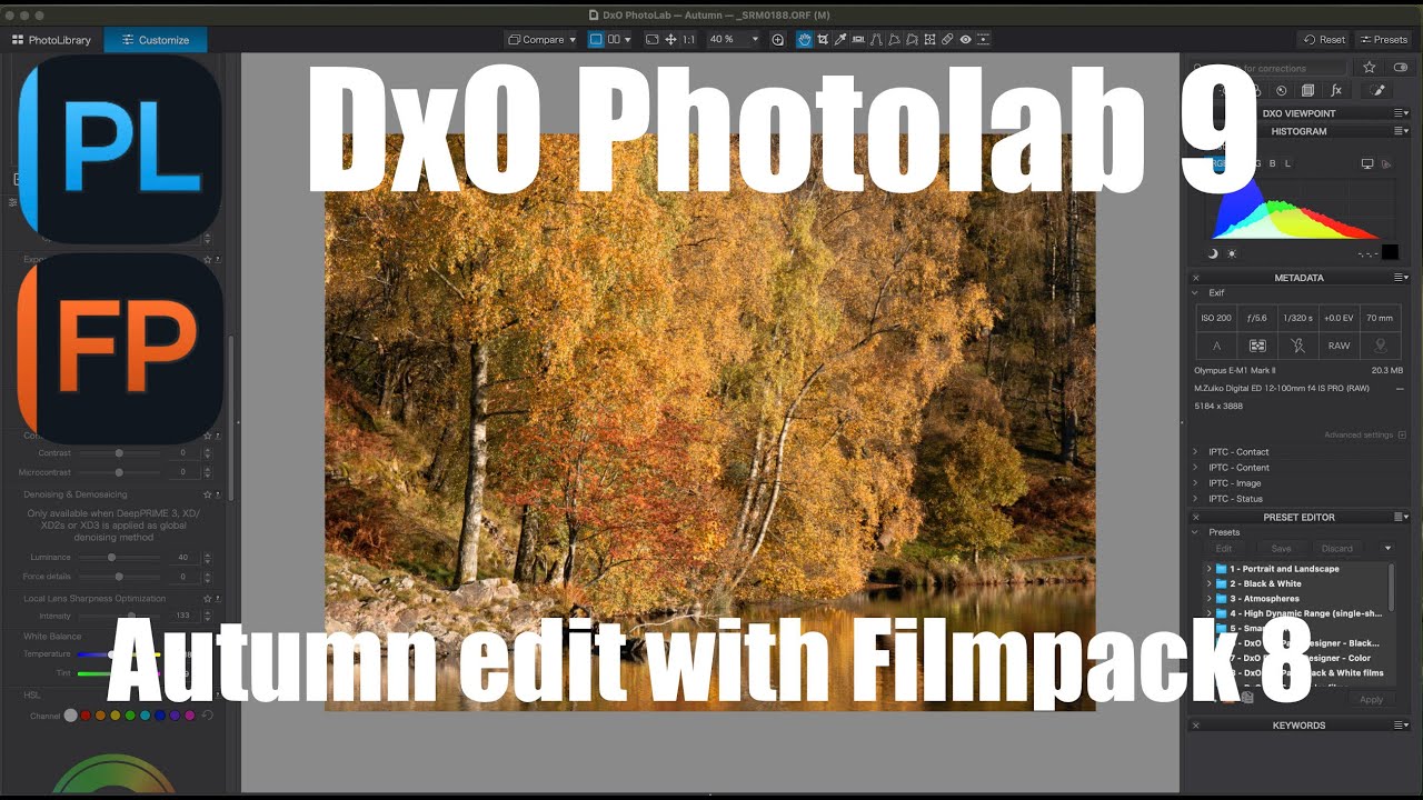DxO Photolab 9 and Filmpack 8 autumn Edit