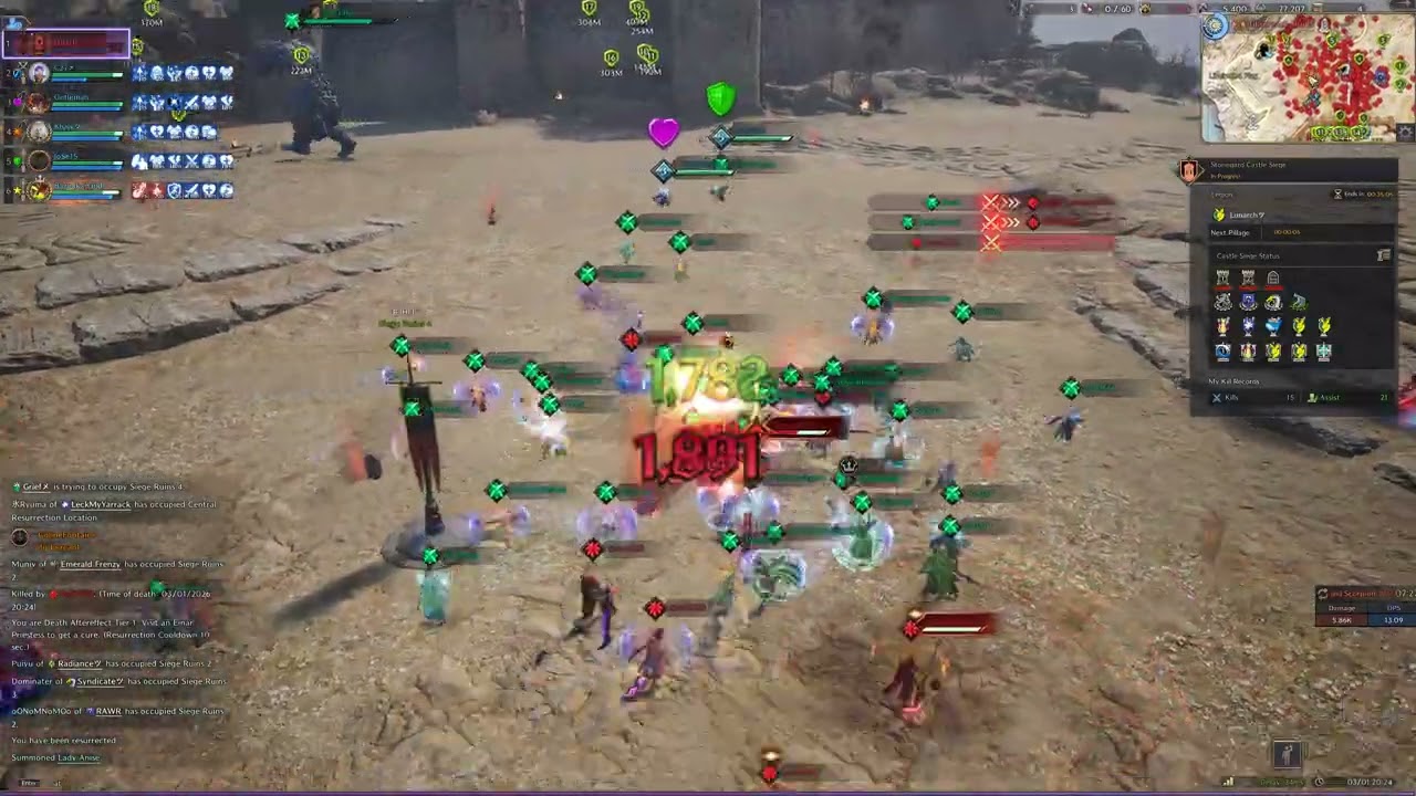 dagger/wand siege EMERALD SERVER EU  Hebi Guild  THRONE AND LIBERTY