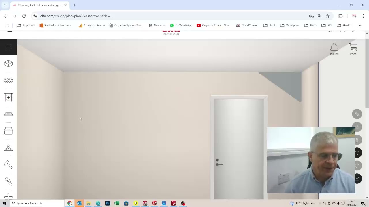 Elfa design tool - Wardrobe design through to purchase