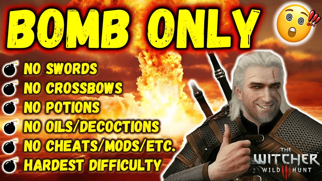 Can You Beat The Witcher 3: Wild Hunt with only BOMBS?! 💣 [Viewer Request]