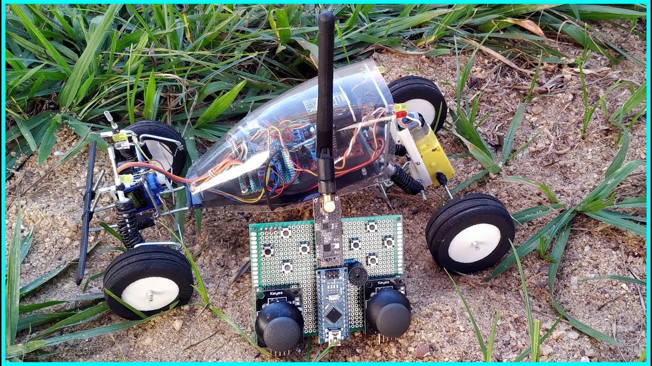 Automodelo DIY Material Reciclado Baixo Custo Controle Remoto com Arduino!