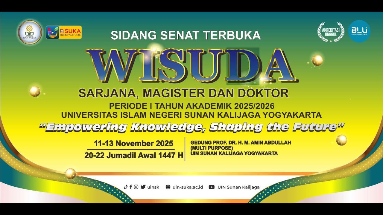 Sidang Senat Terbuka Wisuda Periode I Tahun Akademik 2025/2026 (Hari Pertama)