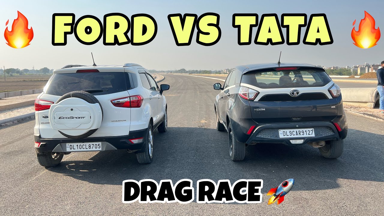 Ford EcoSport Vs Tata Nexon : Drag Race