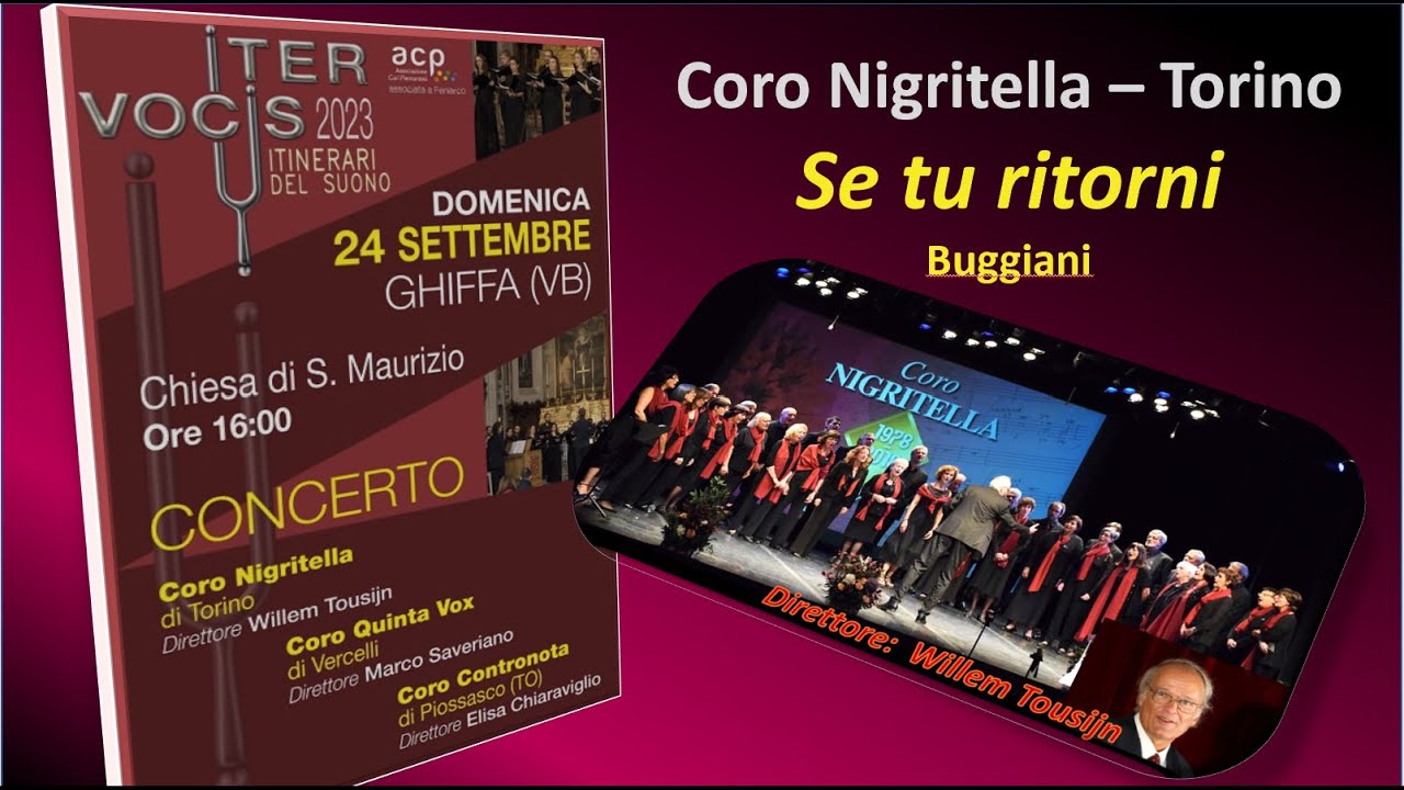 Se tu ritorni, Nigritella, Concerto Ghiffa 24 09 23