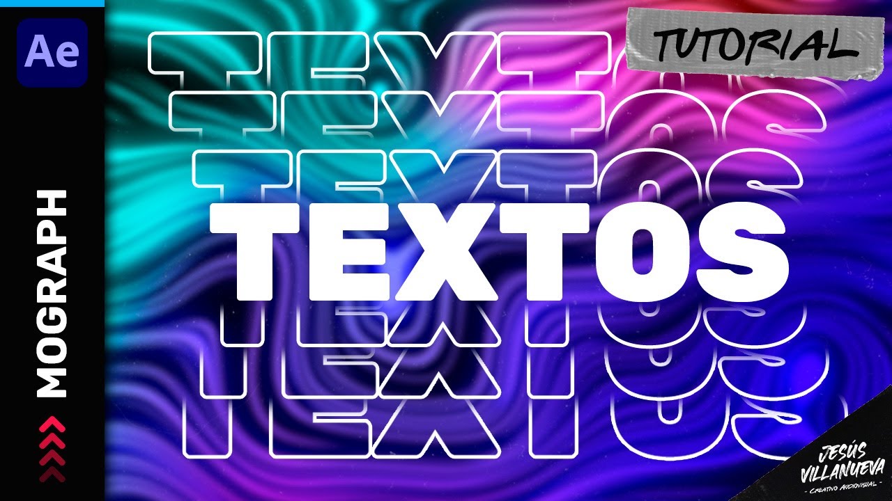 ¡5 TEXTOS ANIMADOS que DEBES APRENDER! 💯 || Tutorial - After Effects
