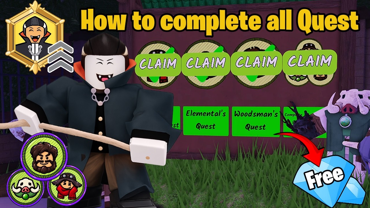 How to Complete All New Achievements and Get Free Diamonds in 99 Nights in the Forest