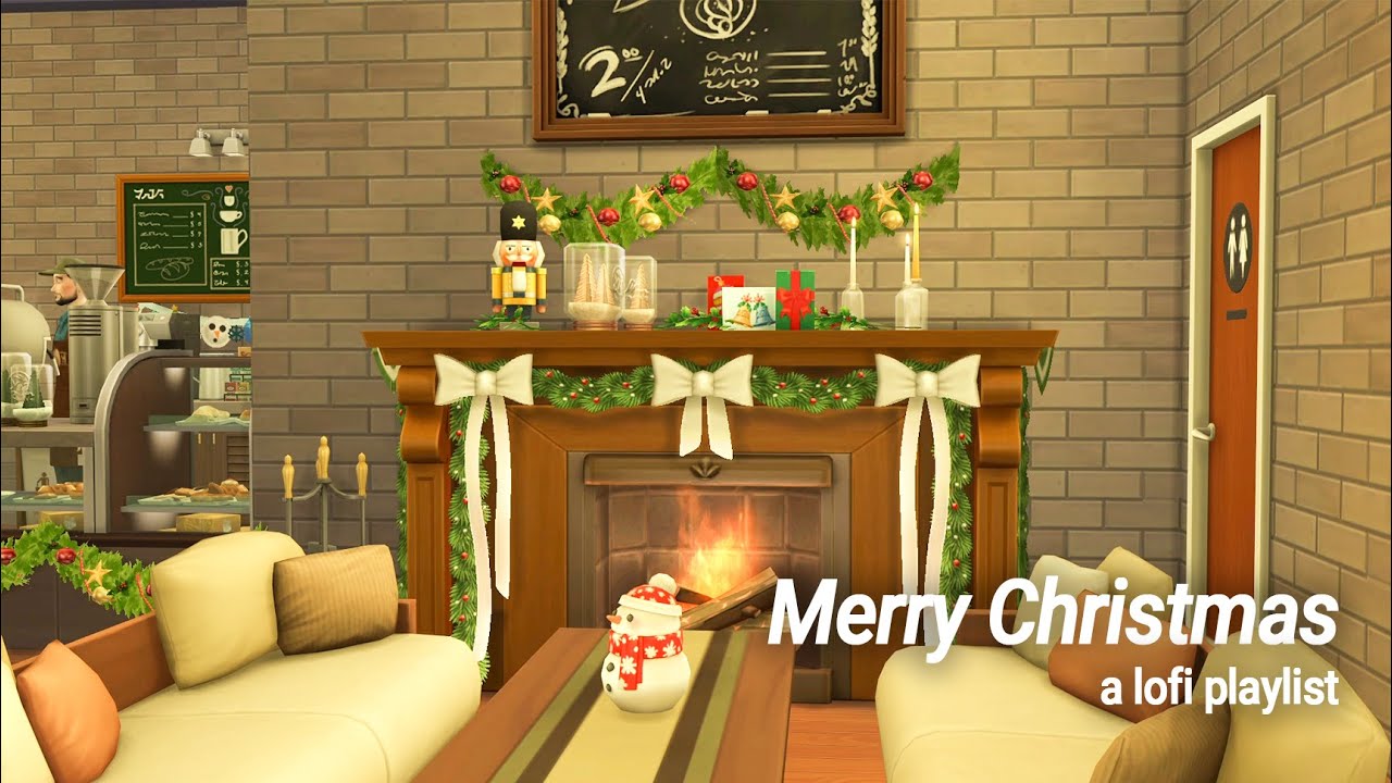 Christmas day in cafe 🎄a lofi christmas mix with The Sims 4