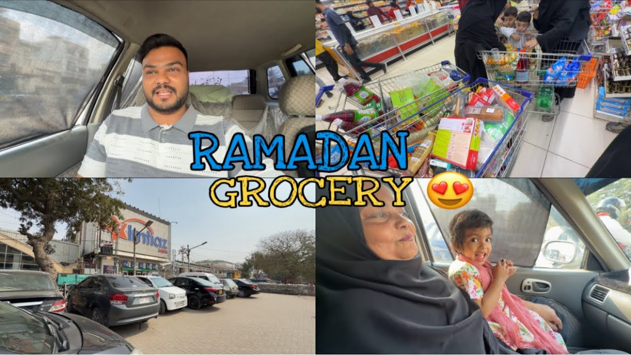 RAMADAN GROCERY ♥️ || Bohat Rush Tha Store Par 😢|| Vlog 1 Week Bd Complete Kia 😂 #ramadan #1m 