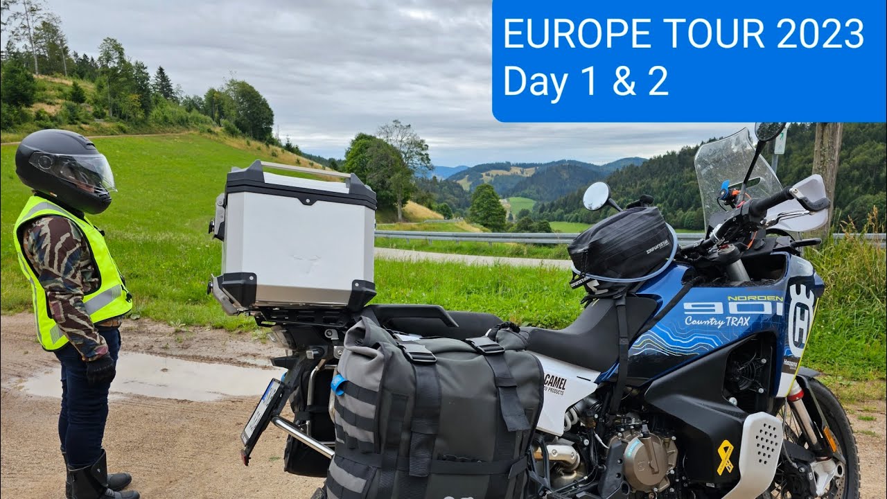 Europe tour 2023 on Husqvarna Norden 901 Expedition - Day 1&2 incl Brudfjällsvägen 4K