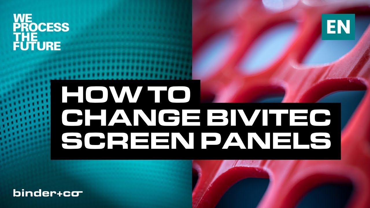 [EN] How to Replace Screen Panels on BIVITEC Flip Flow Screens | Binder+Co Bulk Material Screening