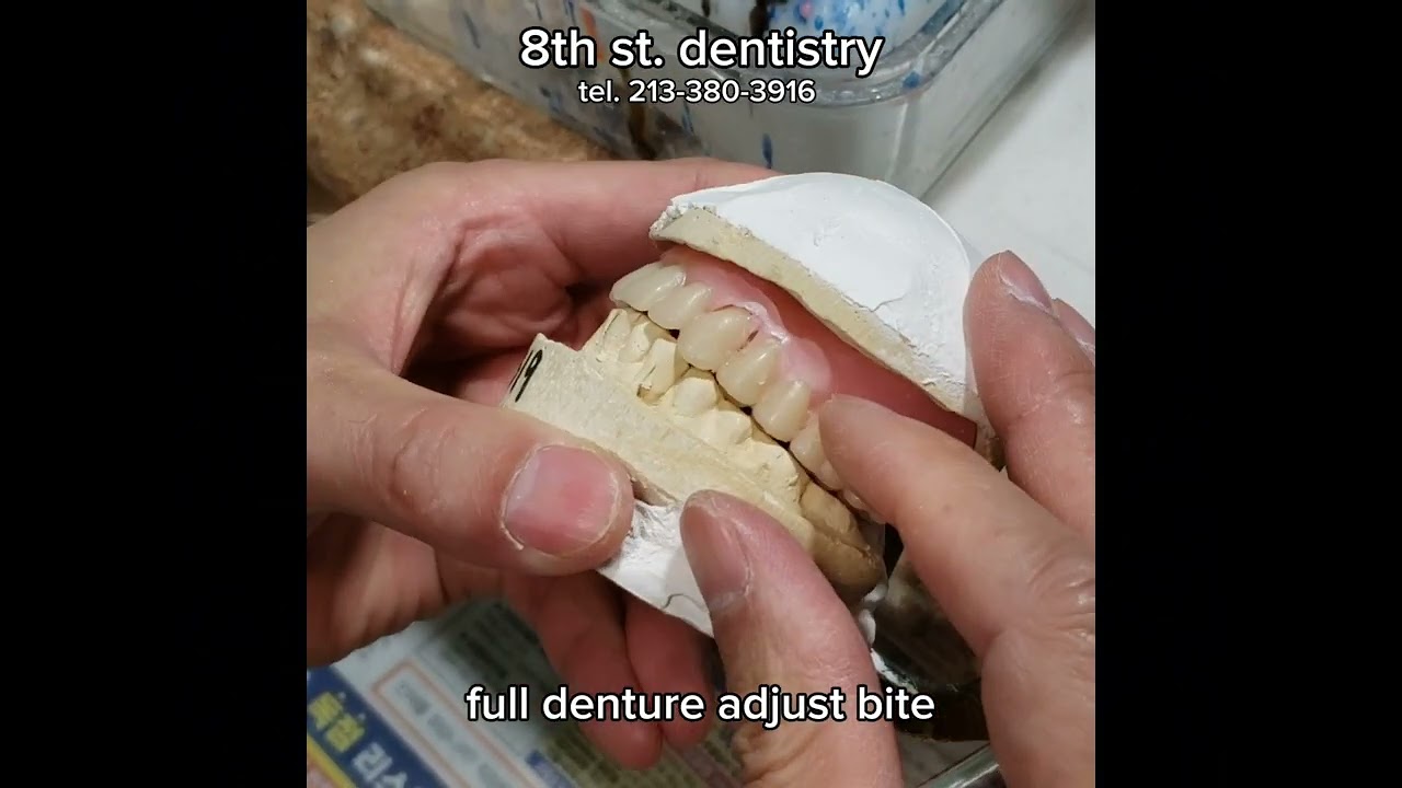 Full Denture Adjust Bite for Balance Occlusion 