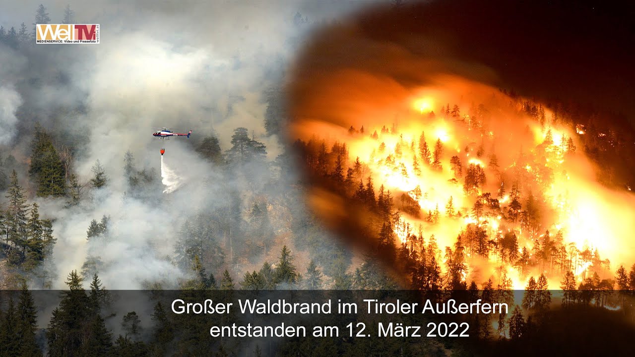 Größter Waldbrand in der Geschichte des Bezirkes Reutte/Tirol in Pinswang