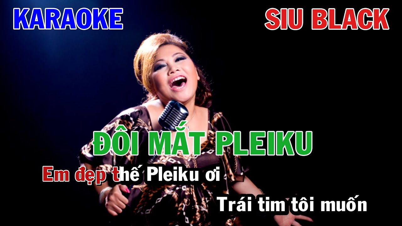 ĐÔI MẮT PLEIKU - SIU BLACK | KARAOKE NHẠC TRẺ | BEAT TONE NỮ COVER | NHẠC NÚI RỪNG TÂY NGUYÊN