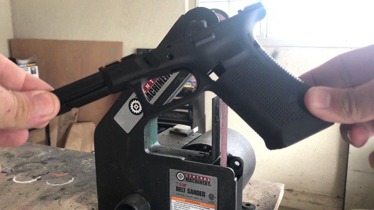 How to remove Glock finger grooves - THE EASY WAY!!!