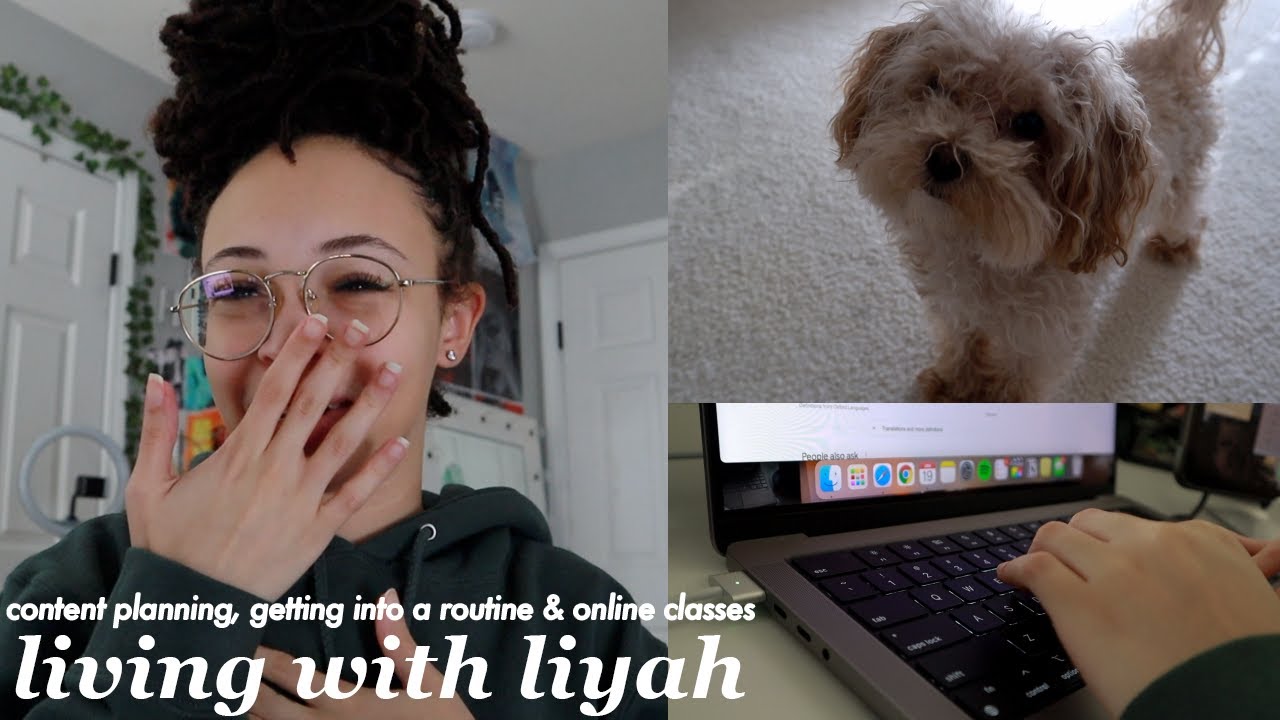 building back my routine, online classes & getting ahead for the new year | living with liyah ♡